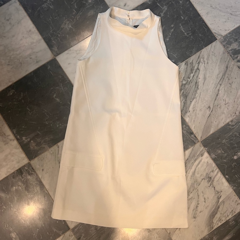 Zara Cream Sleeveless Mini Dress